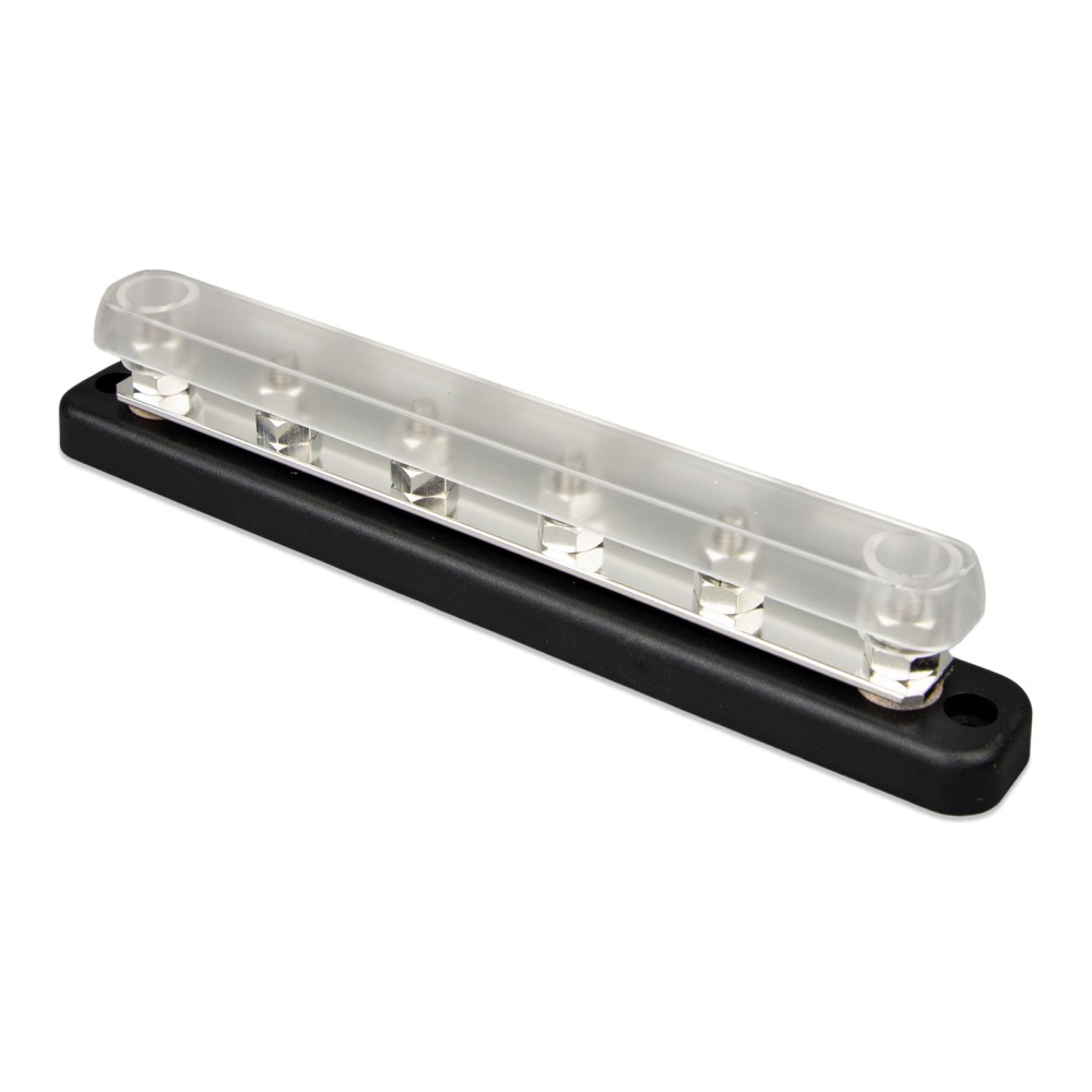 Busbar Victron Energy 150 A, 70 V, 6 conexiones, con cubierta