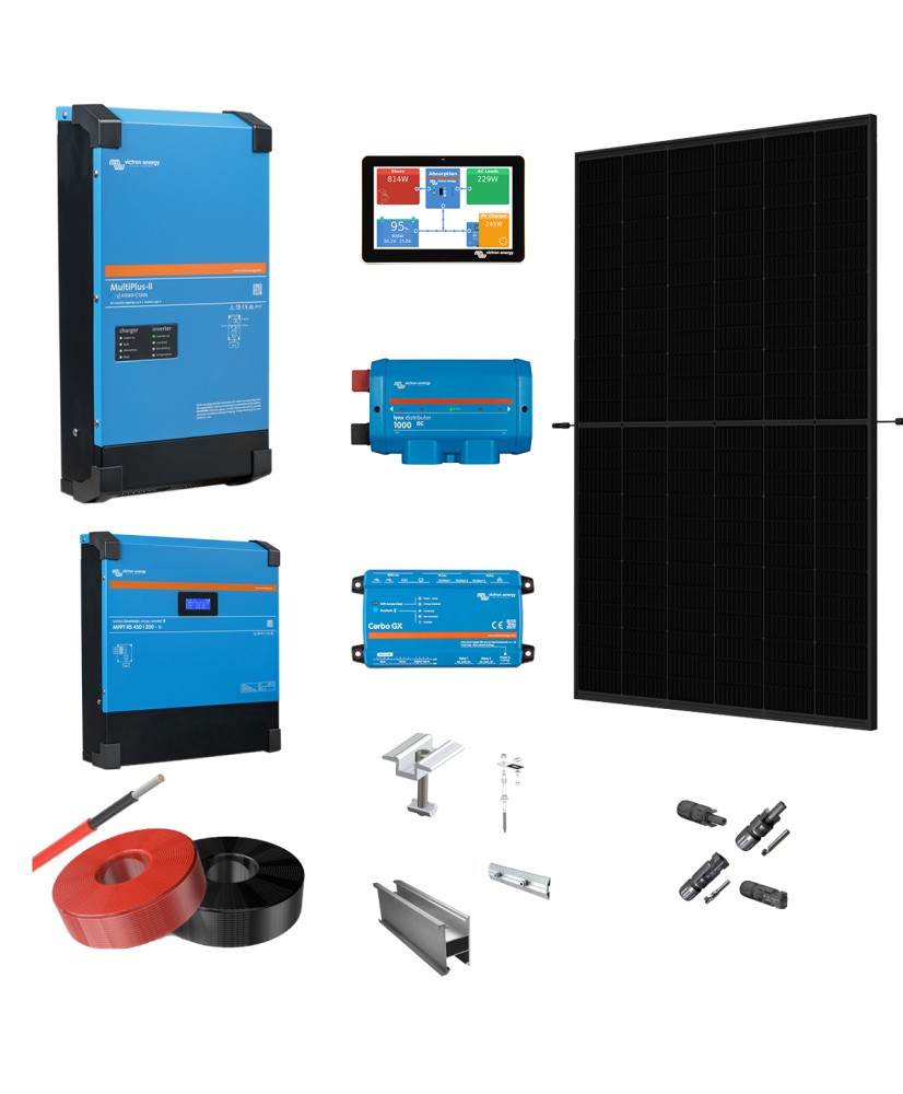 Kit Fotovoltaico Aislada 10kW con 30kWh de Almacenamiento