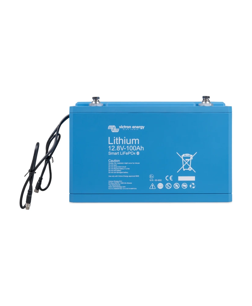 Batteria al litio LiFePO4 12,8 V 100 Ah - Smart