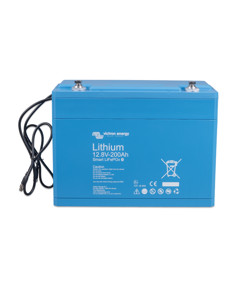Batteria al litio LiFePO4 12,8 V 200 Ah - Smart