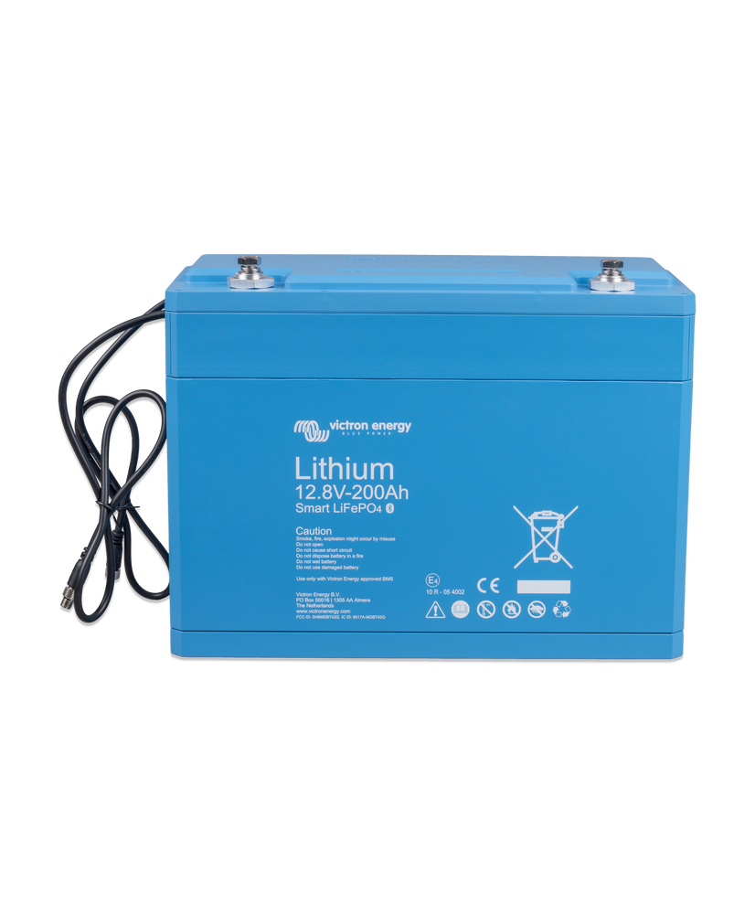 Batterie au lithium LiFePO4 12,8 V 200 Ah - Smart