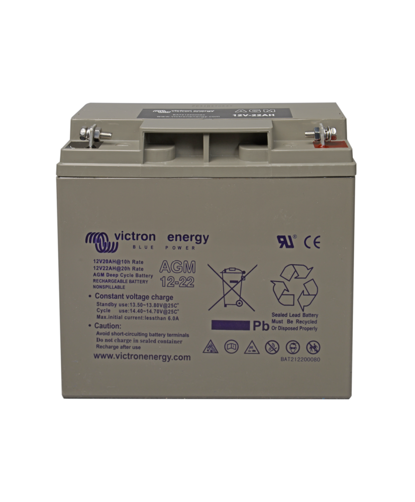 12V/22Ah AGM Deep Cycle Battery Victron Energy