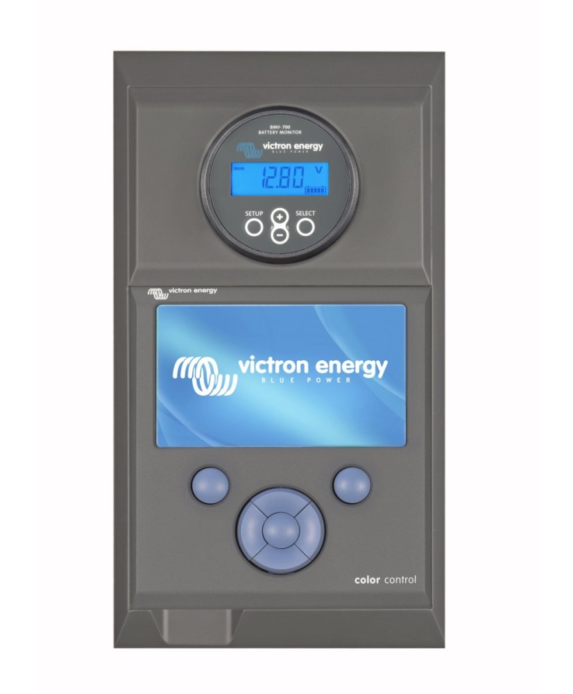 Wall mounted enclosure for Color Control GX and BMV or MPPT Victron Energy