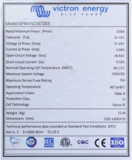 Solarmodul 235W-72 Zellen monokristallin 1350x880x30mm Serie 4d Victron Energy