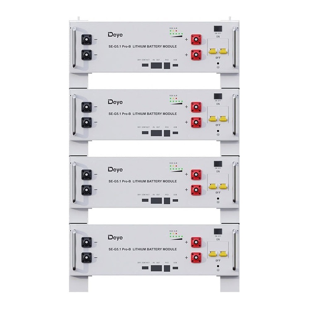 Batería Deye 5,12 kWh, 51,2 V LiFePO4, para rack, SE-G5.1 Pro-B