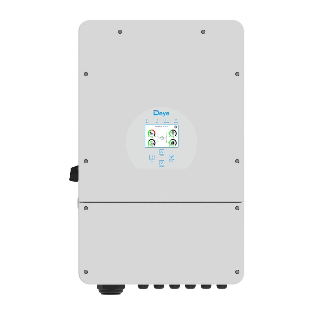 12 kW onduleur hybride Deye, monophasé, 48 V, SUN-12K-SG02LP1-EU-AM3-P