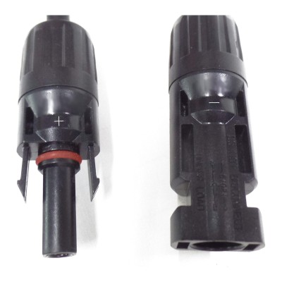 Solarsteckverbinder-Paar MC4, 1x Stecker/1x Buchse, IP68