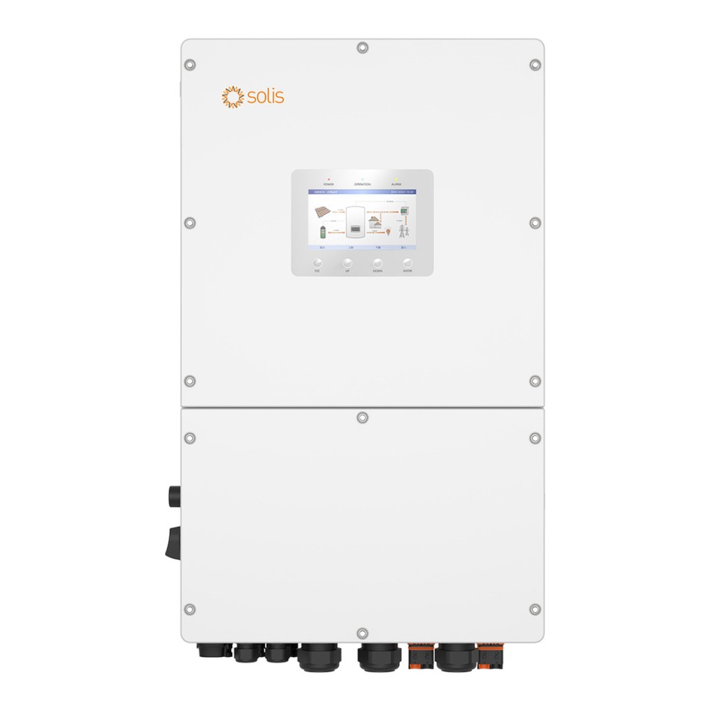 50 kW Solis hybrid inverter, three-phase, HV, S6-EH3P50K-H