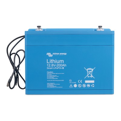 Batterie au lithium LiFePO4 12,8 V 200 Ah - Smart